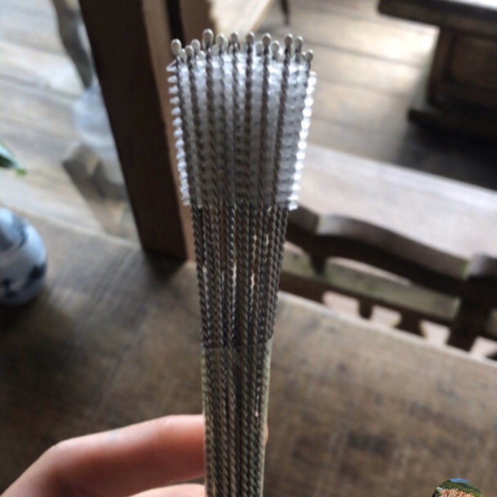 Que Cọ Rửa Vệ Sinh Ống Hút 17Cm Thép Không Rỉ Rửa Ống Hút Bình Sữa Cho Bé