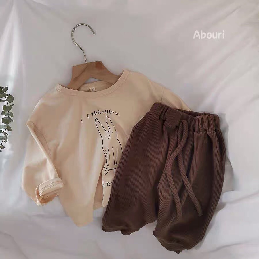 Đồ Bộ Dài Tay Cho Bé Trai Bé Gái, Bộ Thu Đông Dài Tay Abouri Cho Bé Cân Nặng Từ 8-28kg Quần Áo Trẻ Em BETHOKIDS