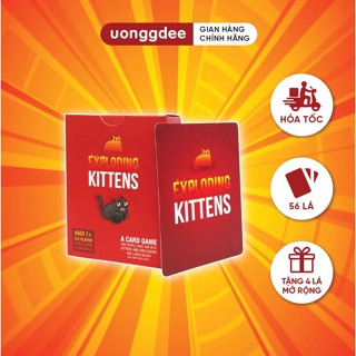 Bộ bài MÈO NỔ Uống Đê việt hóa Exploding kitten chơi cùng nhóm bạn