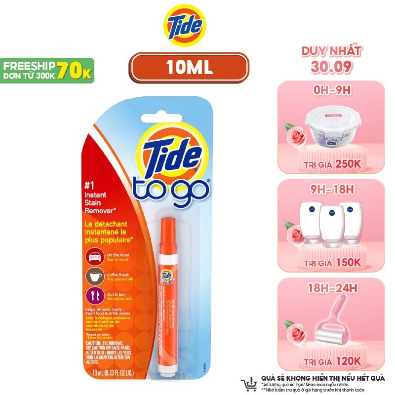(Hàng nhập khẩu) Bút Tẩy Vết Bẩn Quần Áo Tức Thì Tide To Go - 10ml