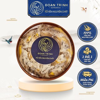 Tổ yến sào thô đoan trinh birdnest tổ yến thô nguyên chất đường phèn, long nhãn, táo đỏ, hạt chia hộp 50g