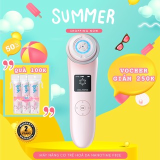 Máy nâng cơ massage mặt V-line F82E HT Beauty công nghệ sóng Photon RF tái tạo collagen, trẻ hóa da, xỏa bỏ mọi nếp nhăn