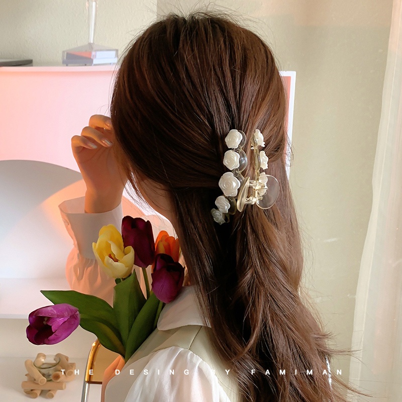 Kẹp tóc CHLINS hình hoa hồng thời trang dành cho nữ