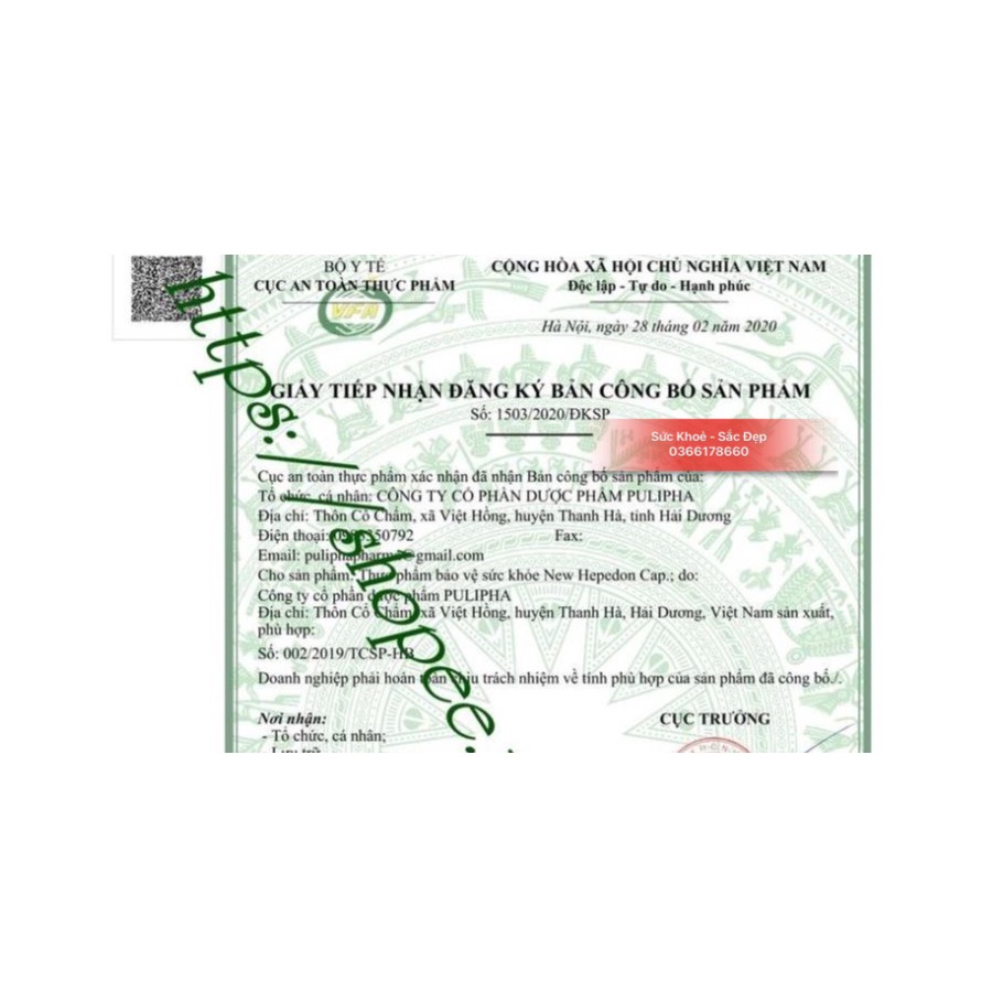 HEPEDON cap Thymomodulin 80mg- Tăng Đề Kháng Hộp 100v