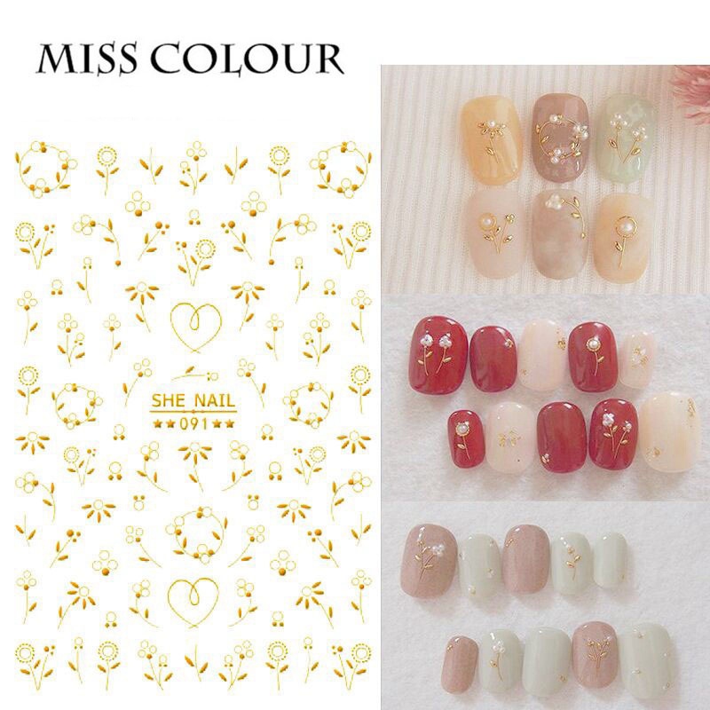 Miếng Dán Trang Trí Móng Tay 3D Chống Nước Không Gây Kích Ứng Cho Bé Gái