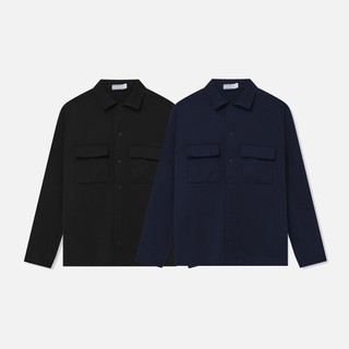 Áo sơ mi tay dài túi hộp nam nữ unisex brilliancy pocket shirt