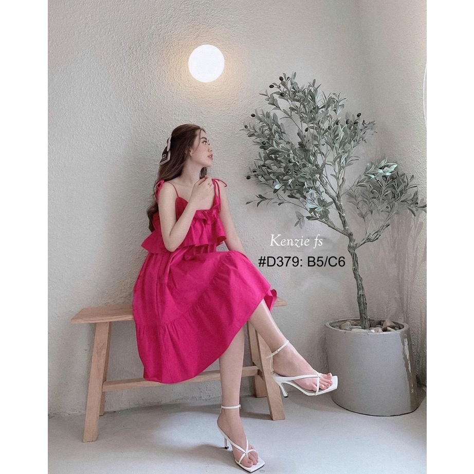 Đầm 2 dây tiểu thư nữ dáng dài, váy maxi nữ form rộng bánh bèo