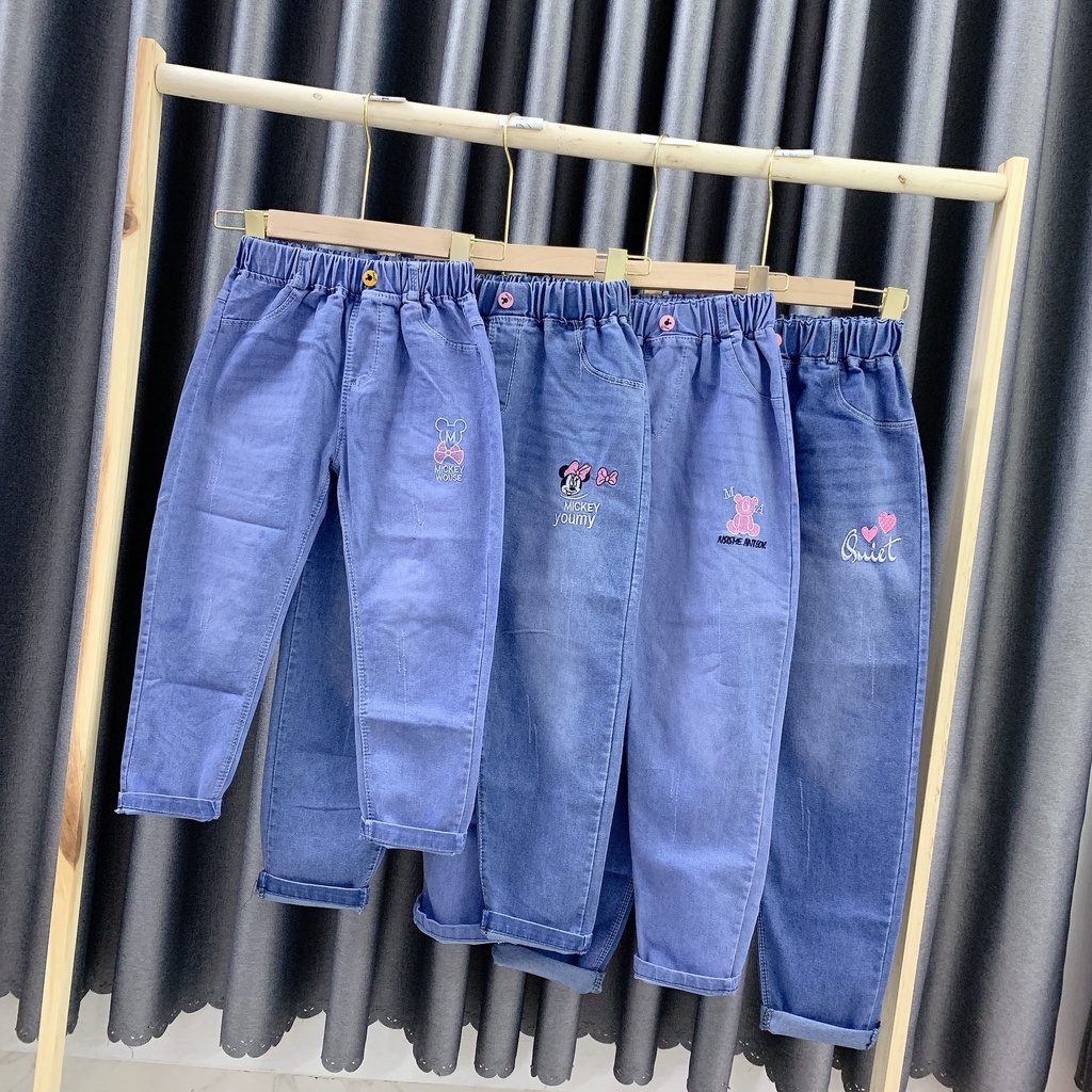 QUẦN JEAN baggy QC CAO CẤP bé gái (20-30kg)