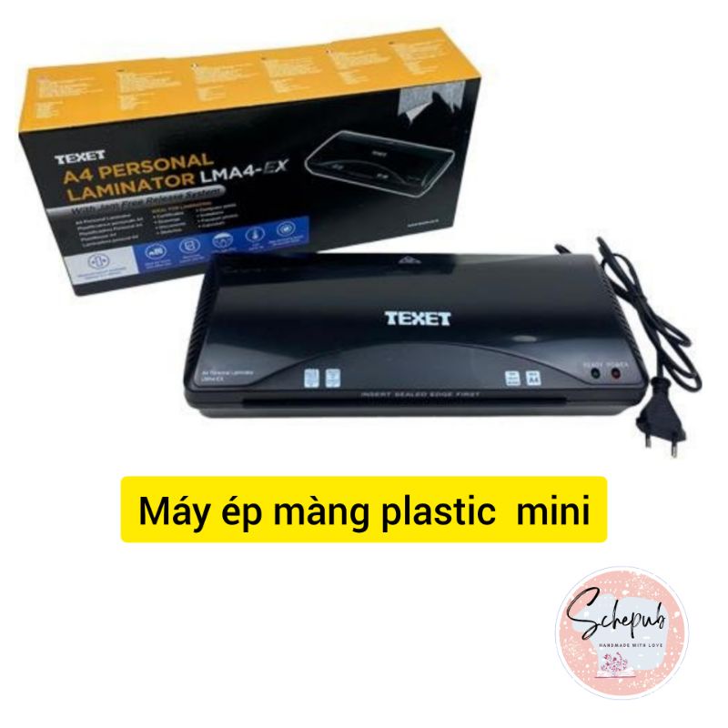 Máy ép màng plastic tối đa khổ A4, máy mini dùng gia đình | schepub handmade