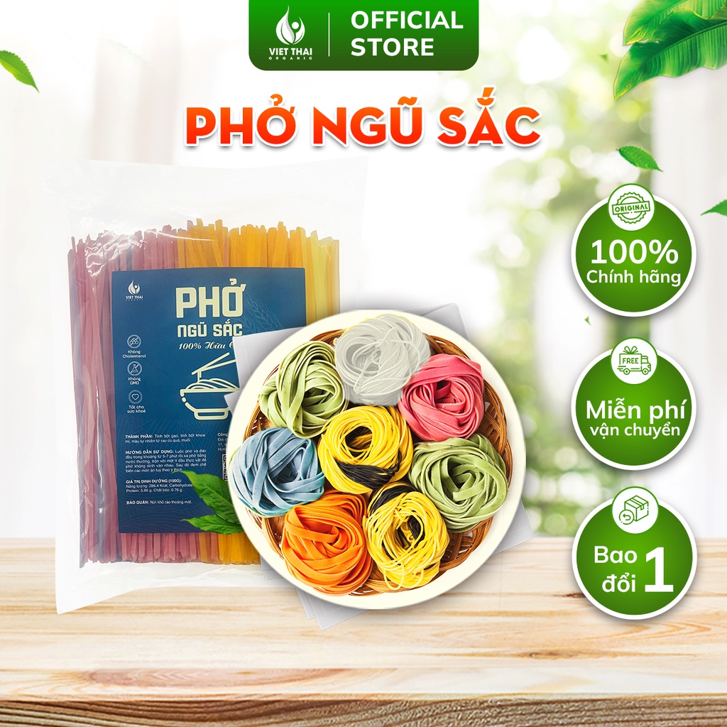 Phở Ngũ Sắc Rau Củ 100% Hữu Cơ Giảm Cân Ăn Kiêng Thực Dưỡng Eat Clean Siêu Ngon Việt Thái Organic