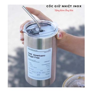 Cốc giữ nhiệt inox 304 2 lớp giữ nhiệt nóng /lạnh Cốc coffee giữ nhiệt inox siêu xinh