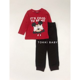 Bộ thu đông mickey đỏ cho bé bmj006