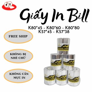 Giấy in nhiệt , giấy in bill hóa đơn thanh toán Sunshine