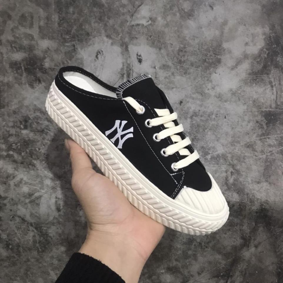 Giày sneaker Sục MLB ny đạp gót các màu cho nữ 2022