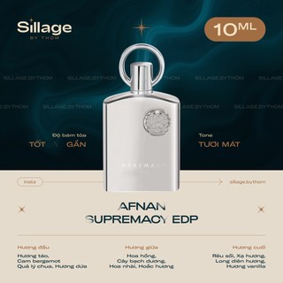 Afnan supremacy edp pour homme | mẫu thử nước hoa nam