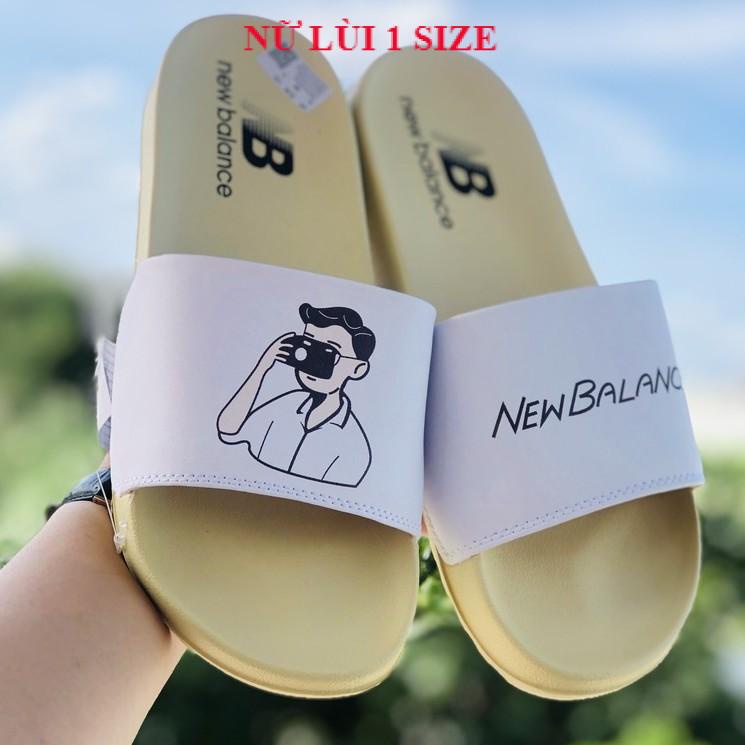 Dép unisex NB ❤️FREESHIP + Hộp❤️ dép quai ngang nam nữ chàng trai
