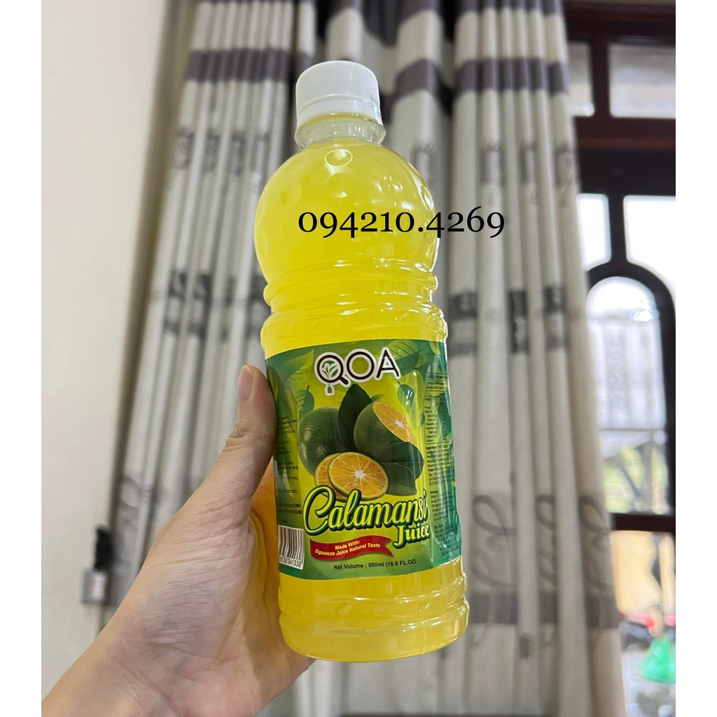 Nước Cốt Tắc/ Siro Quất QOA chai 450ml- CHUYÊN PHA CHẾ TRÀ TẮC - Tổng kho Nguyên liệu