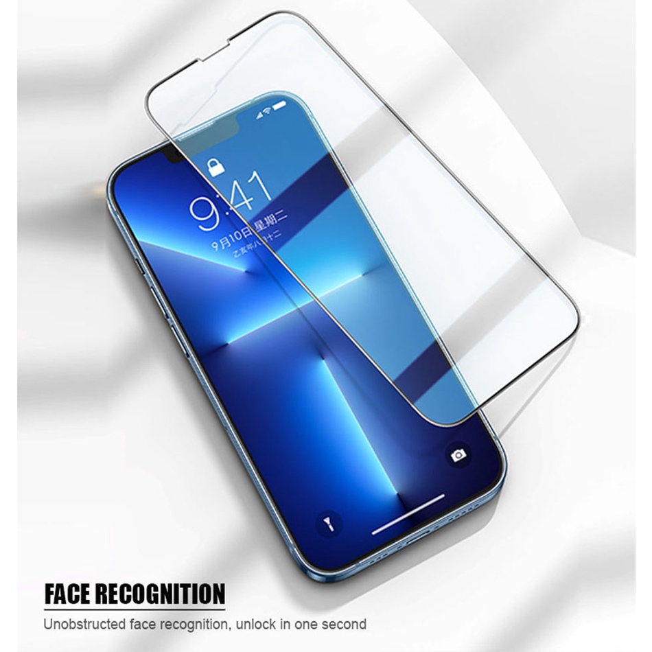 Set 3 Kính Cường Lực 9D Bảo Vệ Màn Hình Điện Thoại iPhone7 8 plus 14 13 12 11 Pro Max Mini X XS Max