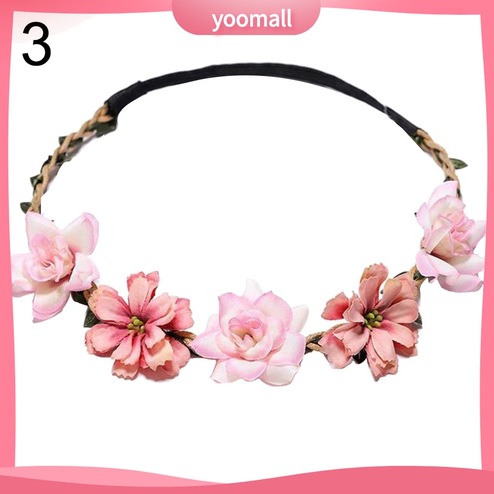 Vòng Hoa Nhân Tạo Đội Đầu Thời Trang Dành Cho Cô Dâu