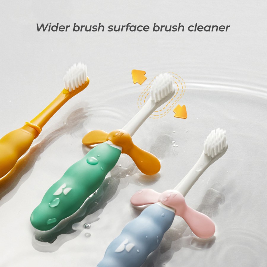 Bc Babycare Bàn chải đánh răng mềm mại chống trượt an toàn tiện lợi cho bé