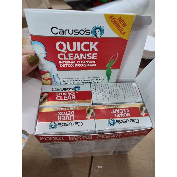 Liệu trình thải độc cơ thể 7 ngày của Úc - Carusos Quick Cleanse Internal Cleansing