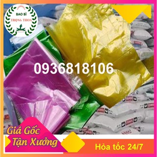 Túi xốp màu bóng dẻo nhiều size (1 kg bao xốp mỡ)