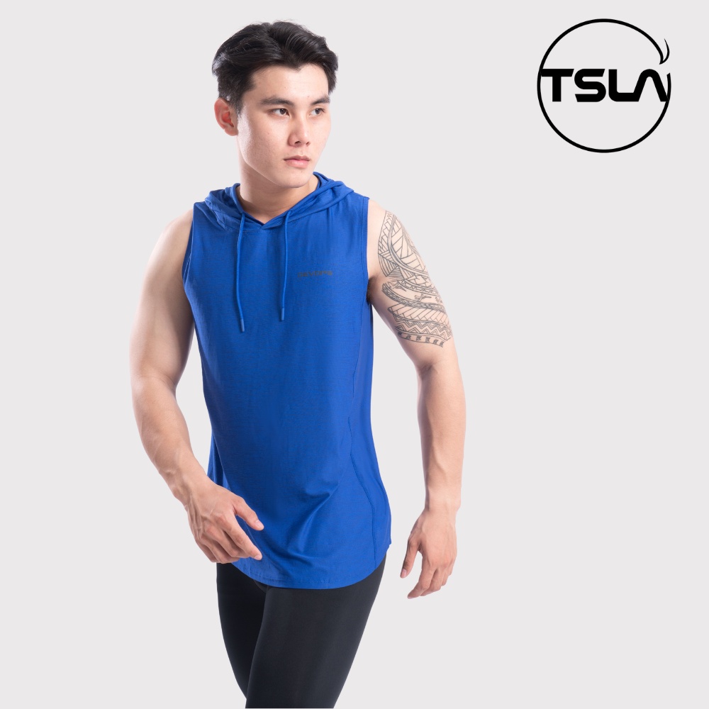 Áo hoodie nam ba lỗ TSLA form bigsize oversize trên 100kg chất kháng khuẩn chống uv chạy bộ tập gym thể thao TSO2022