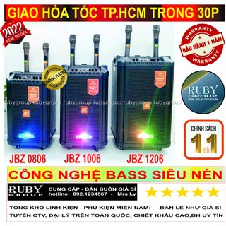 Loa kéo jbz 0806 - 1006 - 1206 hàng chính hãng tặng kèm 2 micro-rubygroup