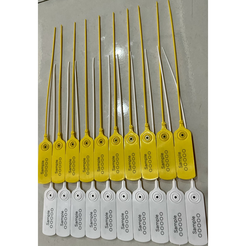 Combo 100 cái Seal niêm phong nhựa kẹp chì dây tròn trơn  30 cm