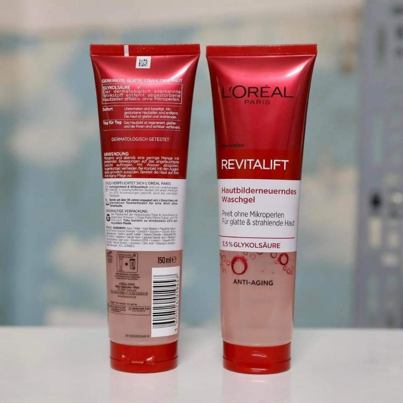 Hàng Đức SỮA RỬA MẶT GIÚP SĂN CHẮC DA, CHỐNG CHẢY XỆ, CHỐNG NHĂN LOREAL REVITALIFT ANTI-AGING
