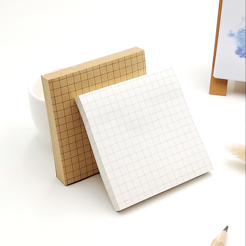 Giấy ghi chú kẻ vuông Lonita giấy note thiết kế đơn giản sáng tạo 80 tờ GC01