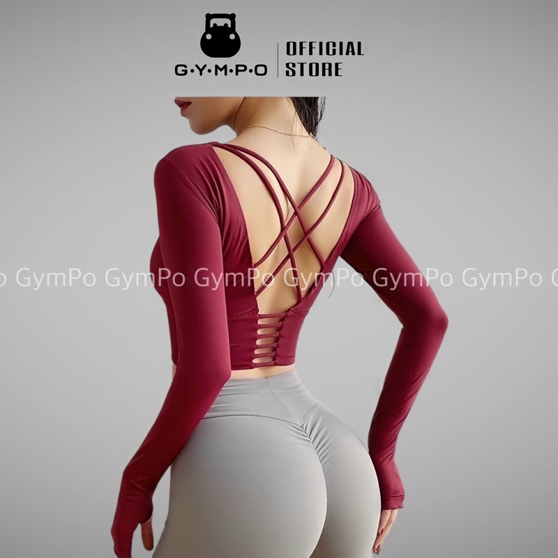 Tay Dài Đan Lưng Sexy Có Mút [ĐỒ TẬP GYM NỮ]