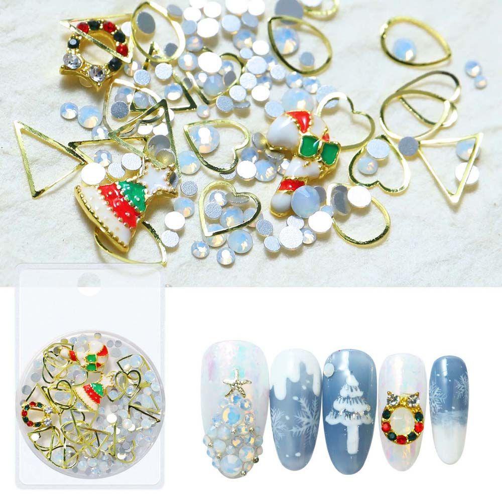 Phụ Kiện Trang Trí Móng Nghệ Thuật Hình Tuần Lộc / Bông Tuyết / Đầu Lâu