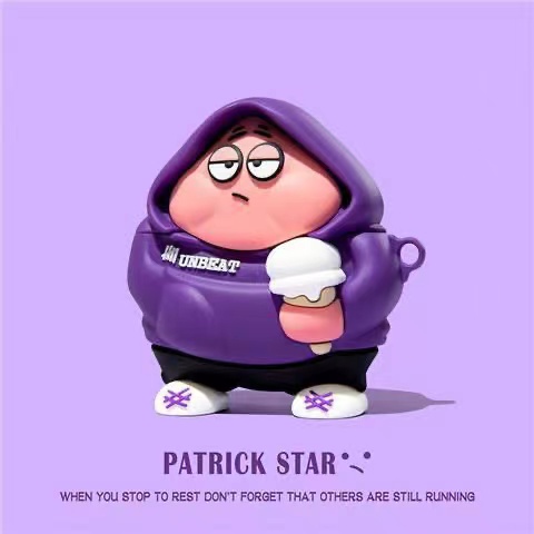 Vỏ Bảo Vệ Hộp Sạc Tai Nghe bluetooth Không Dây OPPO ENCO AIR2 PRO Bằng Silicon Mềm Hình Người Mập 3D Dễ Thương