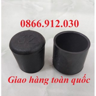 Bộ 10 chiếc phi 32 Bao ngoài chân đế, chụp cao su bịt chân bàn ghế, ống  hộp