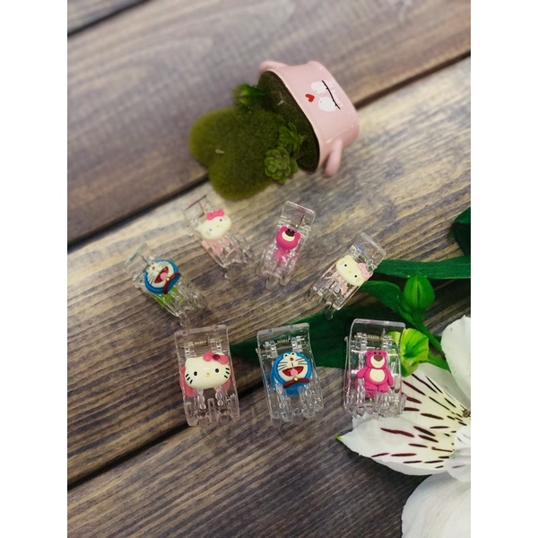 Kẹp tóc càng cua 3 răng và 5 răng Lotso Kitty Mon