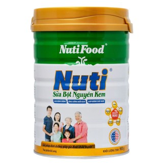 Combo 2 hộp Sữa bột nguyên kem Nutifood 900g mẫu mới date 8/2024