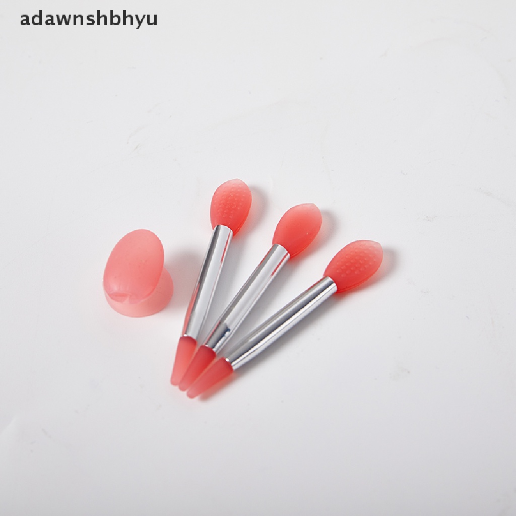 Set 3 Cọ Đắp Mặt Nạ Môi Bằng Silicon Kèm Cốc Hút Chống Bụi