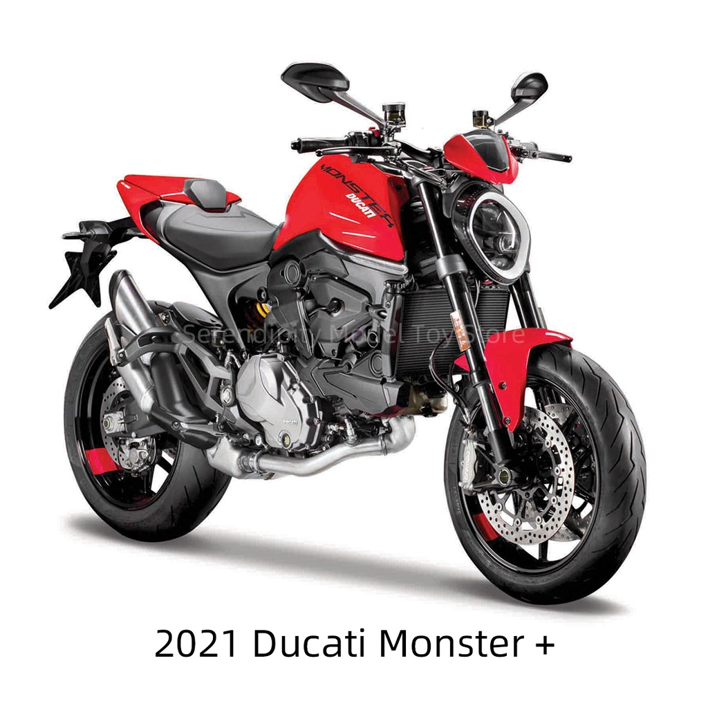 Mô Hình Xe Mô Tô Maisto 1: 18 2021 Ducati Monster + Panigale V4 S Tỉ Lệ 1: 18