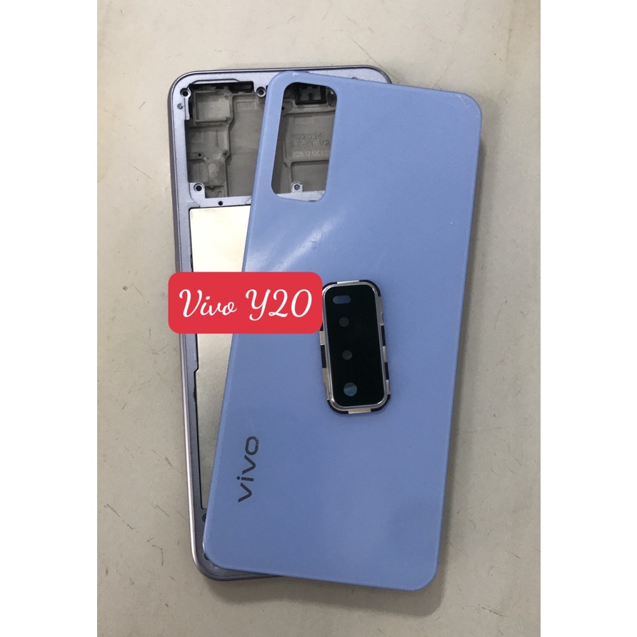 Bộ Vỏ VIVO Y20 / Y20s / Y12s zin kèm cụm kính camera , nút bấm