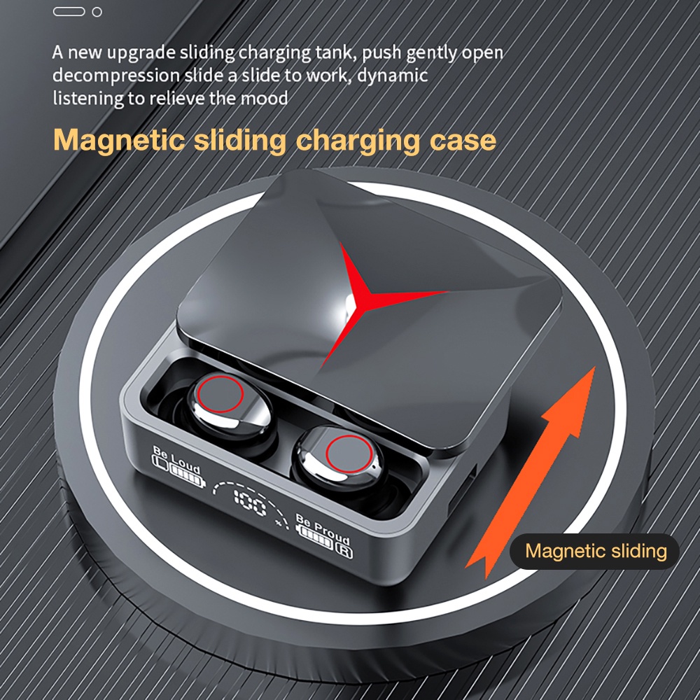 Tai Nghe Không Dây M90 Bluetooth 5.2 Kèm Hộp Sạc 3500mah