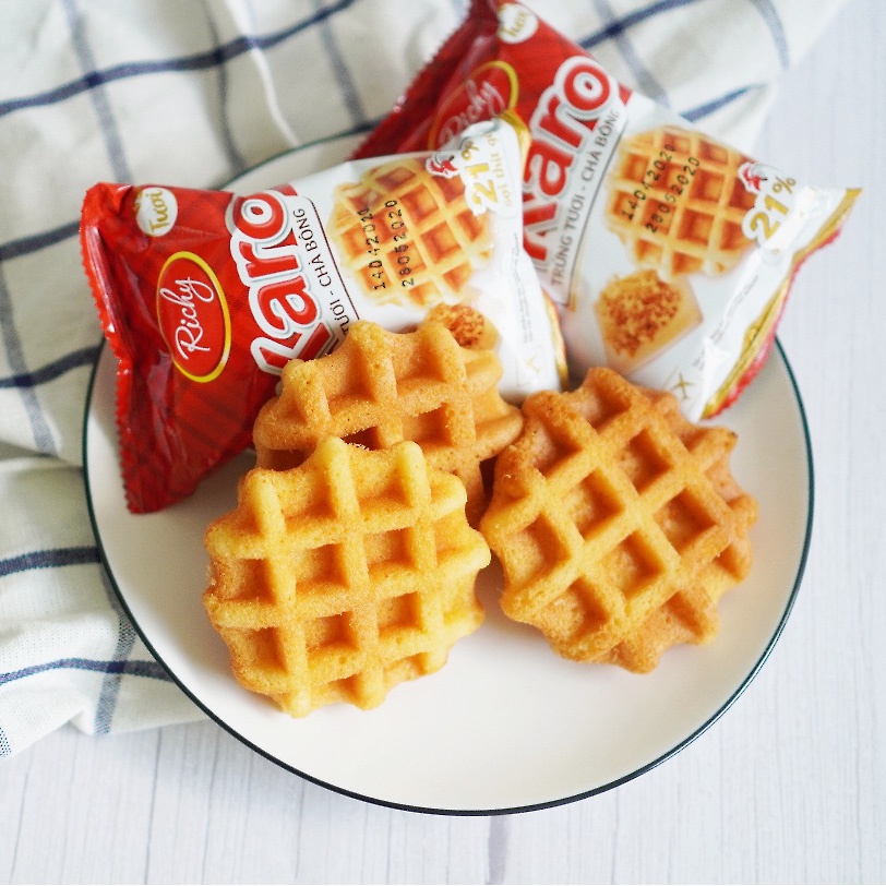 BÁNH TƯƠI RICHY KARO CHÀ BÔNG BỊCH 6 CÁI  - SỢI THỊT GÀ THƠM NGON