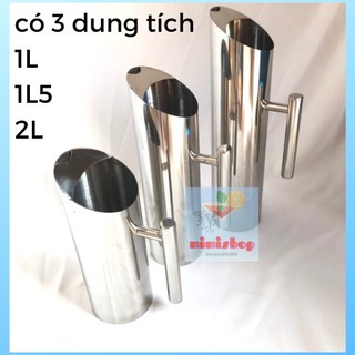 Ca ống trúc inox - ca rót nước inox - ca rót ống trúc inox - ca rót nước không nắp - dụng cụ pha chế