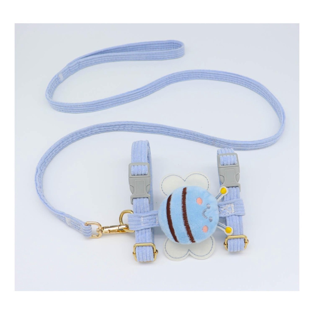 Dây Dắt Thú Cưng Đi Dạo Hình Chữ I Họa Tiết Ong Hoạt Hình