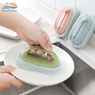 Dụng cụ cọ rửa nhà bếp, trà rửa bát có tay cầm tiện ích