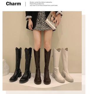 [Order] Boot nữ, boot đùi nữ cổ vạt đế cao 6cm