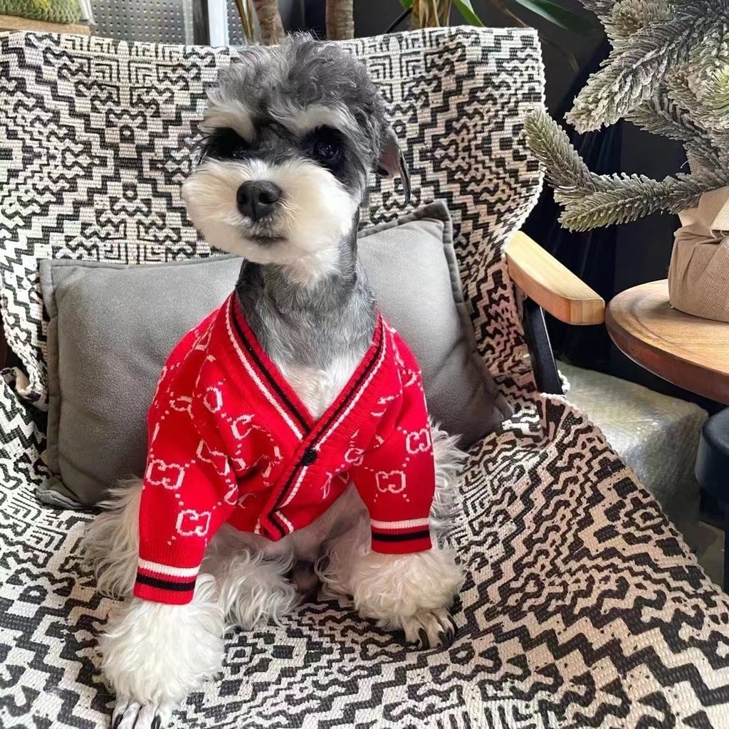 (Nhiều màu) Áo khoác cardigan cho chó mèo sang chảnh chất vải len co giãn cao cấp - Trang phục cho chó mèo cực chất