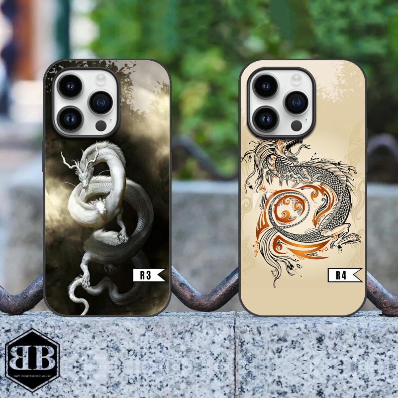 Ốp lưng kính cường lực Iphone 14 Pro / Iphone 14 Pro Max hình rồng