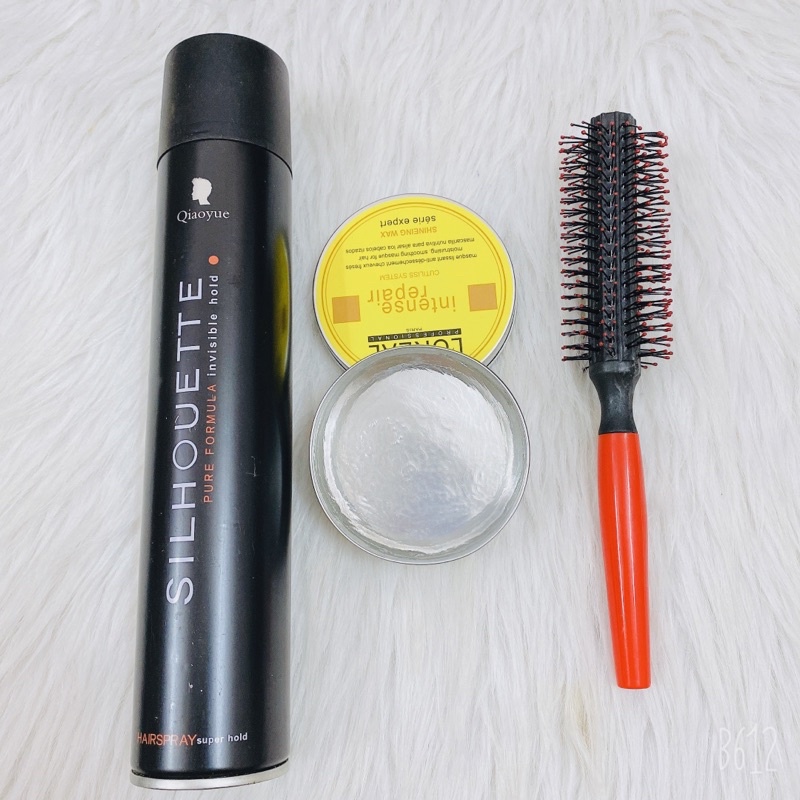 ComBo Keo Gôm Xịt Tóc Nam Silhouette Qiaiyoe / Sáp wax vuốt tóc giữa nếp tóc tốt