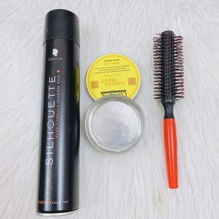 ComBo Keo Gôm Xịt Tóc Nam Silhouette Qiaiyoe / Sáp wax vuốt tóc giữa nếp tóc tốt